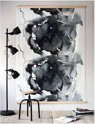 Encre Sur Tissu Big Wall Art Ikea Art Fabric Wall Art