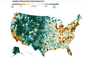 will you survive a zombie apocalypse check this map maxim