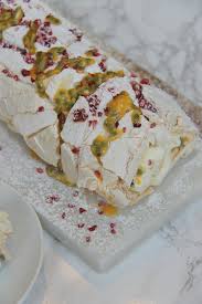 A Crunchy Chewy Soft Lemon Meringue Filled With Freshly Whipped Cream Lemon Curd Passion Fruit And Lemon Meringue Roulade Meringue Roulade Roulade Recipe