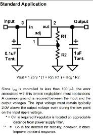 Lm317 Resistor Values Performance Electrical Engineering