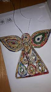 Angel Made From Magasin Recycled Projects Crafts Angel