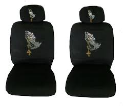 Premium Crystal Gem Low Back Universal Seat Covers Christian Prayer Buy Accessories Car Set Car Bamboo Seat Cushion Fake Designer Goods Product On Alibaba Com