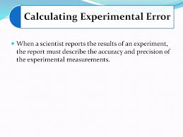 Image result for Experimental Error