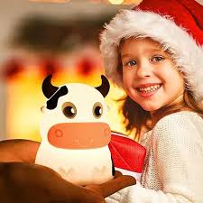 I Luz Noturna De Vaca Fofa Noite Dormir Pat Light