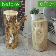 Fun With The Fullwoods Diy Tree Trunk Table Tree Trunk Table Trunk Table Diy Tree