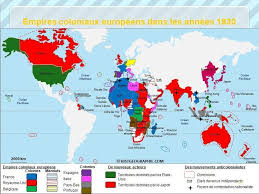 Le Temps Des Dominations Coloniales Cours Pdf Et Powerpoint A Telecharger Map Empire History