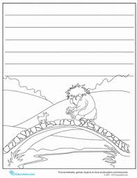 Using the story of the three billy goats gruff, read and setup a play with the children who will take turns being the troll and the goats. Three Billy Goats Gruff Sequencing Worksheet Education Com