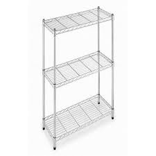 Easy Home 3 Tier Shelf Zinc Shelving Whitmor Freestanding Shelving Units