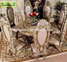 Luxury Wooden Carving Dining Furniture Tempered Marble Dining Table View Marble Top Dining Table Oe Fashion Product Details From Foshan Oe Fashion Furniture C Marble Dining Dining Table Marble Wooden Dining Table Set