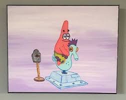 Spongebob Etsy Spongebob Painting Spongebob Drawings Mini Canvas Art