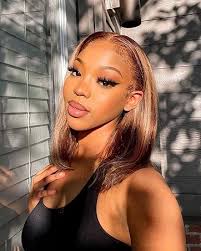 Amazon.com : ISEE Wear & Go Glueless Wig Highlight Brown Wigs Silky  Straight Pre-plucked 4x6 HD Transparent 4/27 Honey Blonde Lace Frontal Wigs  180% Density Colored Straight Human Hair Wigs for Women