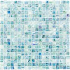 Tst mosaic tiles glass conch tiles beach style sea blue glass tile glass mosaics wall art kitchen backsplash bathroom design tstgt370 (10 square feet) 4.5 out of 5 stars 74 $165.80 $ 165. Breeze 0 62 X 0 62 Glass Mosaic Tile In Blue Green Glass Mosaic Tiles Mosaic Glass Glass Tile