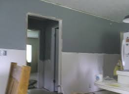 2 Coats Of Drywall Primer Then 1 Coat Of Good Paint We Used Valspar Signature Paint Called Katabatic Wind W Lighted Bathroom Mirror Home Decor Cool Paintings