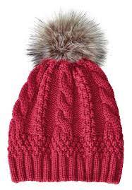 Woman Within Cable Knit Hat With Pom Pom Wide Width Women S Cable Knit Hat Pattern Knitting Patterns Free Hats Hat Knitting Patterns