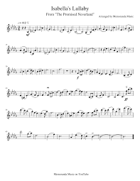 The Promised Neverland Ost Isabella S Lullaby Violin Arrangement Memoranda Music Sheet Music For Violin Solo Musescor In 2020 Violin Violin Music Sheet Music