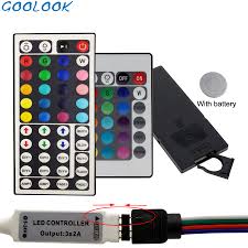 Led Controller 44 Keys 24 Keys Led Ir Rgb Controler Led Lights Ir Remote With Battery Dimmer Dc12v For Rgb 3528 5050 Led Strip Rgb Controlers Aliexpress
