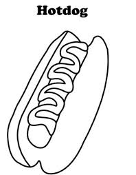 Hotdog Coloring Pages Of Food For Kids Id 72544 Uncategorized Dog Coloring Page Food Coloring Pages Coloring Pages