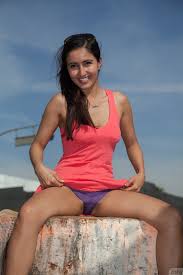 Cute Indian girl in a pretty pink dress enjoys upskirt flashing on the  streets