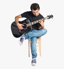 sitting man playing guitar png transparent png transparent png image pngitem sitting man playing guitar png