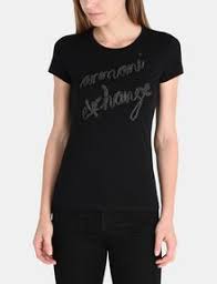 They tone down the formality of classic suits, give a boyish edge when worn under a tailored blazer , and. Armani Exchange Glitter Script Logo Tee Logo T Shirt For Women A X Online Store