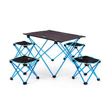 Introductions if you like picnic or want to have a comfortable environment in the trip this one piece portable folding table with stool will be your best choice. Portable Foldable Folding Diy Table Chair Desk Camping Bbq Hiking Traveling Outdoor Picnic 7075 Aluminium Alloy Ultra Light M L Outdoor Tables Aliexpress