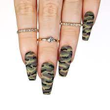 40 Cute Nails Nailsbycambria Sunny For Life Style Camouflage Nails Camo Acrylic Nails Army Nails