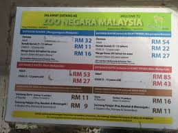 Zoo negara opening hours rates. Tiket Masuk Zoo Negara