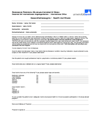 Gesundheitszeugnis.de ist der anbieter für die erstbelehrung nach dem infektionsschutzgesetz in hamburg. Gesundheitszeugnis Fill Online Printable Fillable Blank Pdffiller