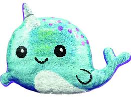 Mini Narwhal Reversible Sequin Pillow By Iscream Barnes Noble