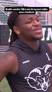 Badin senior RB Lem Grayson discusses the Rams’ new stadium.