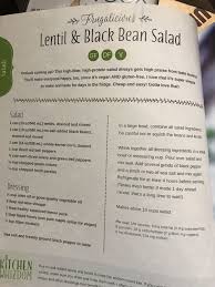 Lentil And Black Bean Salad Bean Salad High Protein Salads Black Bean Salad