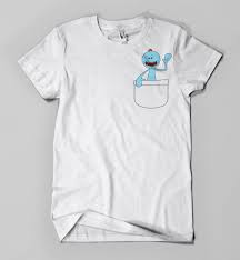 Pocket Mr Meeseeks From Rick And Morty Rick And Morty Mister Meeseeks Shirts