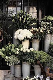 Big Buckets Of Rustic White Flowers Beautiful Flowers White Flowers Pretty Flowers