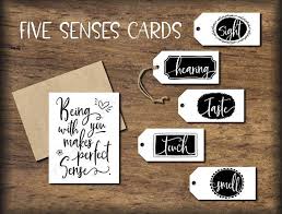 Five Senses Gift Tags Card Instant Download Printable Mens Etsy Five Senses Gift Gift Tag Cards Thoughtful Gifts For Him