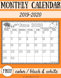 Calendar 2021 calendar 2022 monthly calendar pdf calendar add events calendar creator adv. Free 2019 2020 Monthly Calendars For Kids Liz S Early Learning Spot