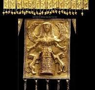 Daedalic Golden Seven Plated pendant. 7th century BC. Seven ...