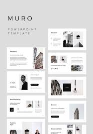 Muro Powerpoint Template 75386 In 2020 Portfolio Design Layout Powerpoint Presentation Design Presentation Design Layout