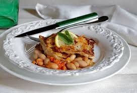 Piccata De Veau Aux Haricots Borlotti Et Compotee De Tomates Echalote Et Chorizo Et Si C Etait Bon Recettes De Cuisine Piccata De Veau Recette Haricot