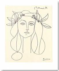 Preis und andere details können je nach größe und farbe variieren. Pablo Picasso Head Kunstdruck 91x110 Kunst Picasso Gemalde Strichzeichnung Kunst