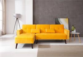 Canapés d'angle en jaune pour un joli mobilier livraison gratuite à partir de 25€ retours gratuits ▷a acheter en ligne sur westwingnow. Bobochic Lisea Canape D Angle Reversible Convertible Jaune Pas Cher Canape Rue Du Commerce Meubles Maison Loisirs Ventes Pas Cher Com