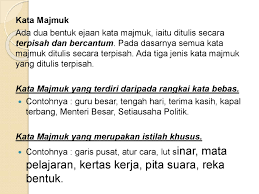 Gabungan kata yang berupa kata majemuk: Ceria Belajar Kata Majmuk Percuma Sumber Cikgu Facebook
