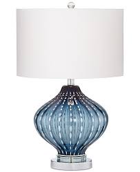 Macys Kathy Ireland Jewel Of The Sea Glass Table Lamp Art Glass Table Lamp Table Lamp