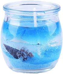 Making a candle out of a birch bark bowl, a coconut shell, a plastic margarita. Amazon Com Niubiya Zcym Lazhu Candle Marine Jelly Candle With Glass Jar Ocean Shells Romantic Decorative Scented Candles For Valentines Wedding Birthday Gift Home Kitchen