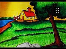 Mewarnai menggunakan crayon / oil pastels. Tutorial Mewarnai Pemandangan Sederhana Indah Pakai Krayon Youtube