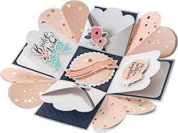 Paper trimmer with scoring blade or another way to trim + score cardstock. Explosionsbox Bastelset Romantik Online Kaufen Aduis
