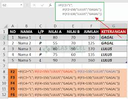 Maybe you would like to learn more about one of these? Rumus If Excel Contoh Cara Menggunakan Fungsi If Excel Lengkap