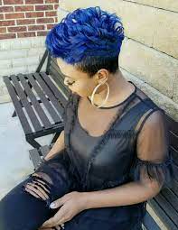 Pin By Kai Fellis On Olivia S Head Magic Short Blue Hair Short Sassy Hair Cute Hairstyles For Short Hair