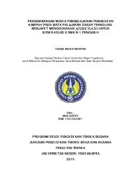 Check spelling or type a new query. Pengembangan Media Pembelajaran Pembuatan Kampuh Pada Mata Pelajaran Dasar Teknologi Menjahit Menggunakan Adobe Flash Untuk Siswa