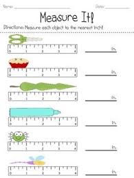 Measurement Nearest Inch Half Inch And Quarter Inch Math Measurement Measurement Worksheets Second Grade Math
