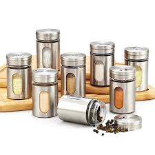 Check spelling or type a new query. Cylinder Stainless Steel Kitchen Storage Glass Spice Jar Set 12pcs Buy Online At Best Prices In Pakistan Daraz Pk